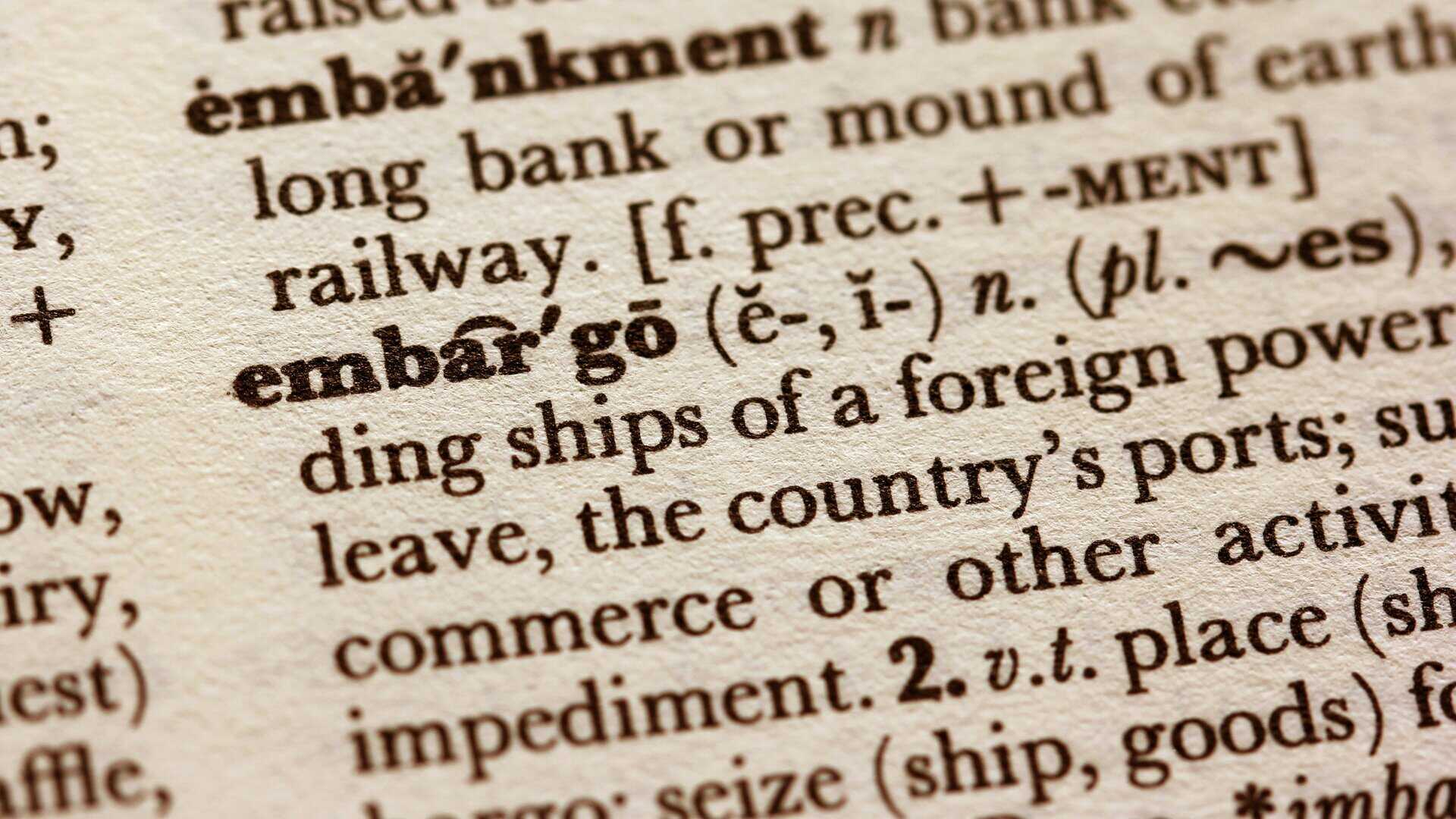 Close-up of an entry in a glossary showing the definition of a word